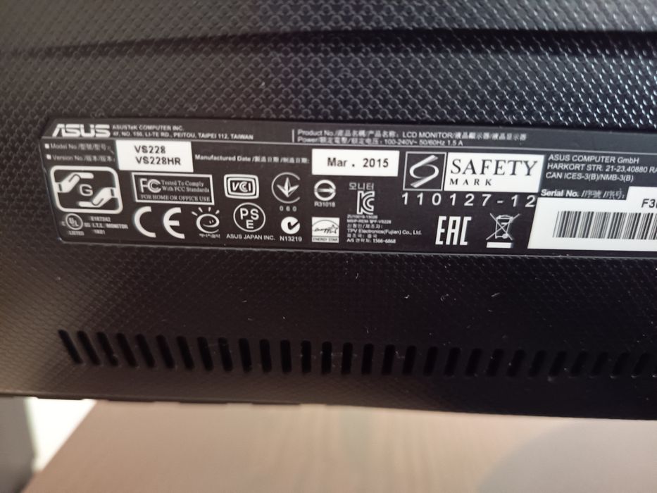 Monitor ASUS 22 VS228HR453713553408010242