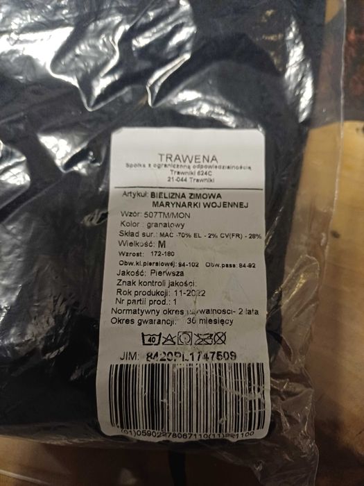 Bielizna zimowa MW Wzór 507TM/MON 2 komplety