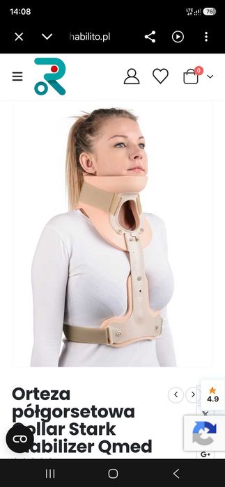 QMED COLLAR STARK STABILIZER Orteza piersiowa do Collar Stark, unieruchamiająca
