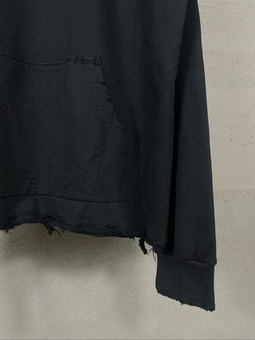 BALENCIAGA худи оверсайз унисекс черное мужское порванное оригинал