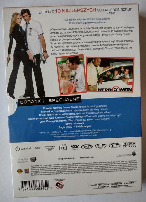 Serial Chuck sezon 2 - stan idealny - 6 dvd