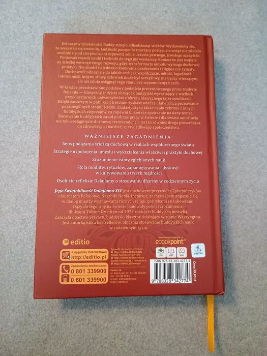 Książka "Dalajlama Podążaj ścieżką Buddy".