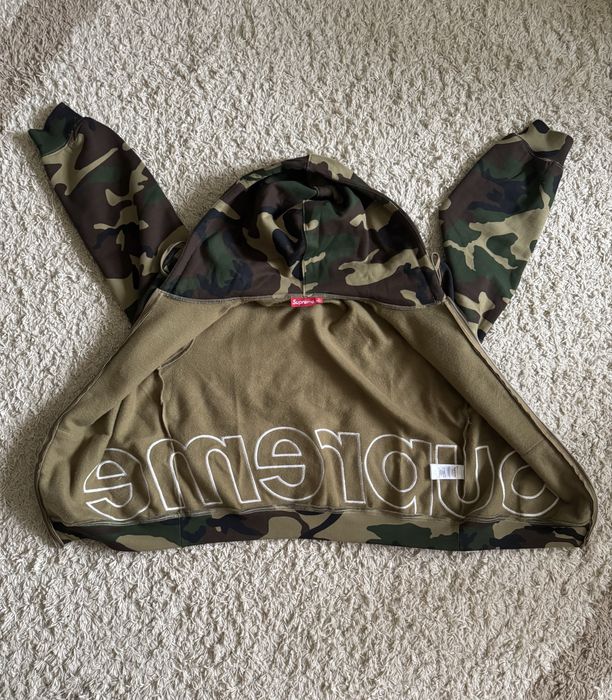 Зип-худи Supreme Big Logo Camo Размер-М