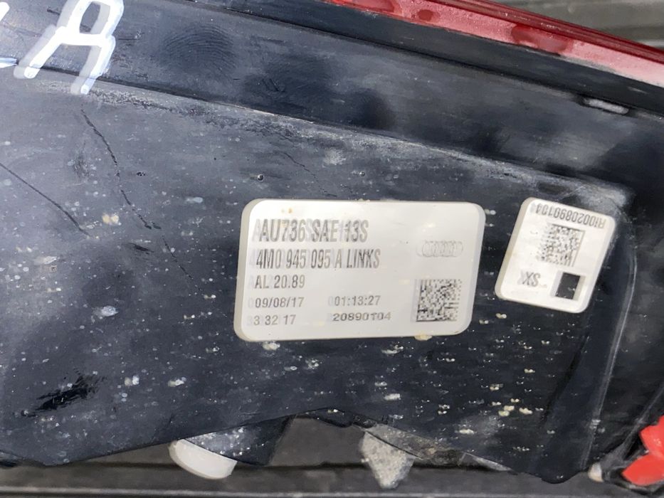 Ліхтар задній правий лівий бампер фонарь фара audi q7 4m usa америка