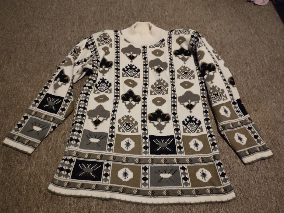 Gruby damski sweter pół Golf