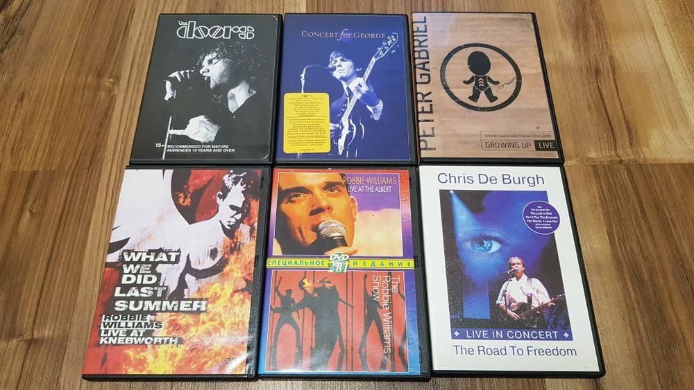 DVD музыка, Williams, Gabriel, STYX, The DOORS, MUSE, Sting и др