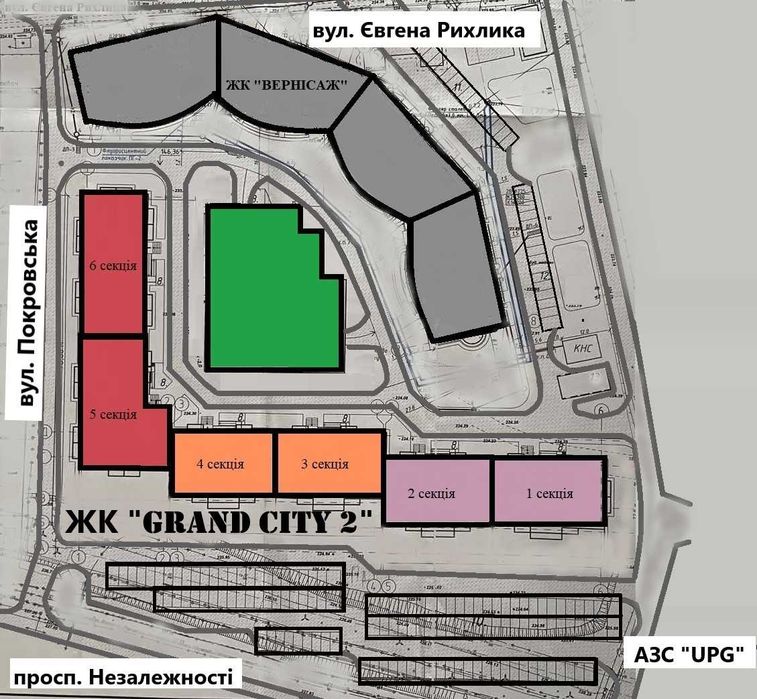 Продам Двокімнатну квартиру в новобудові ЖК "Гранд Сіті 2"