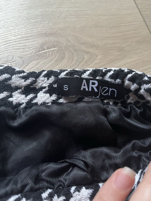 Твідова спідничка в гусячу лапку S, теплі брюки