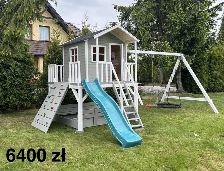 Domek dla dzieci ogrodowy do ogrodu plac zabaw
