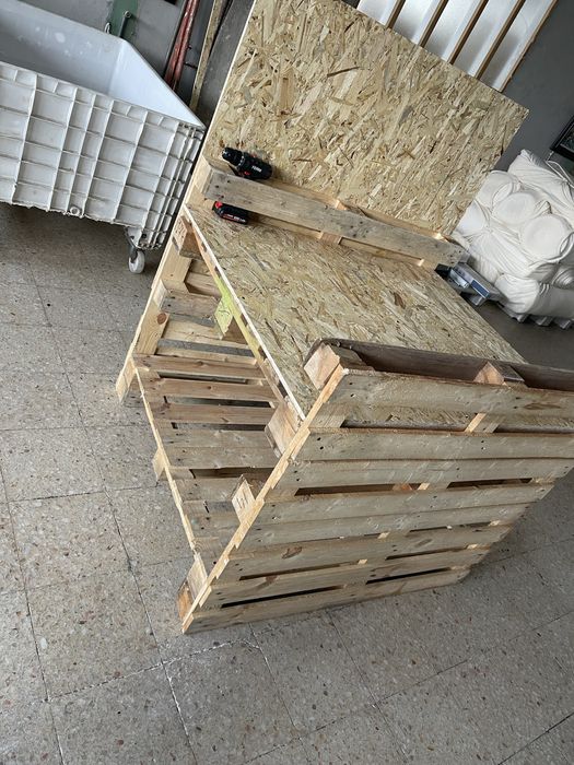 Bancada em paletes