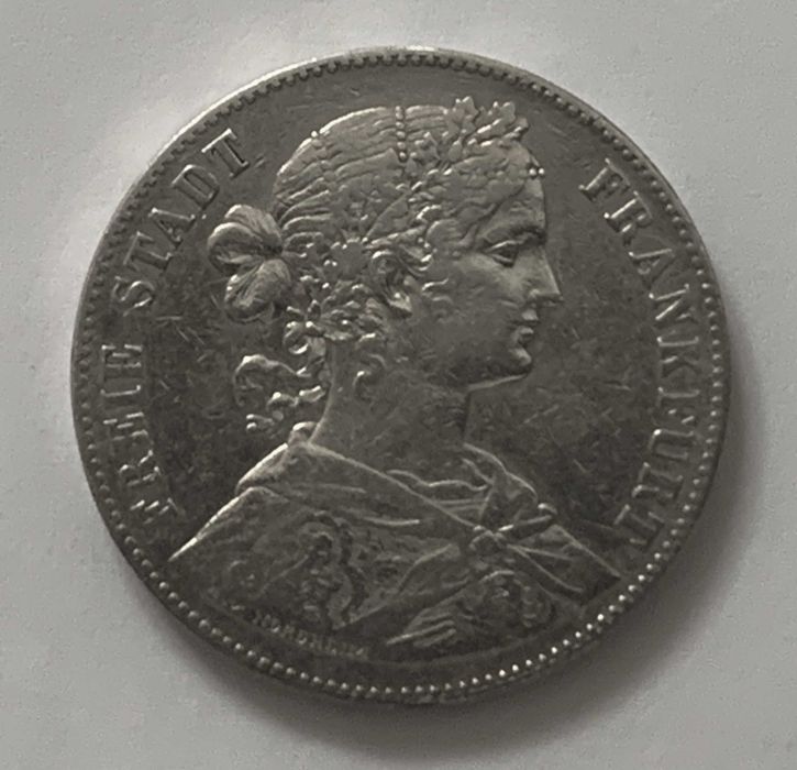 Німеччина талер 1860р Франкфурт срібло 900пр