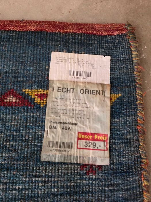 Tapete Indiano Gabbeh Royal, 100% Pura Lã Virgem, 118 cm x 80 cm