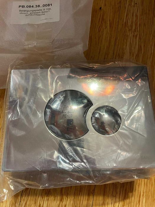 Przycisk dwudzielny do spłuczek SANIT S 706 chrom