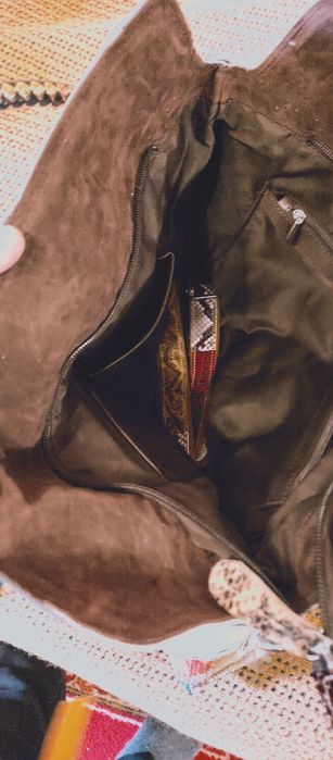 Летняя сумка, кожа