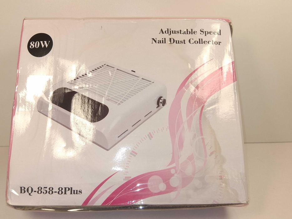 Y046 Pochłaniacz Pyłu Do Paznokci 80W BQ-858-8Plus RegulacjaMocy Biały