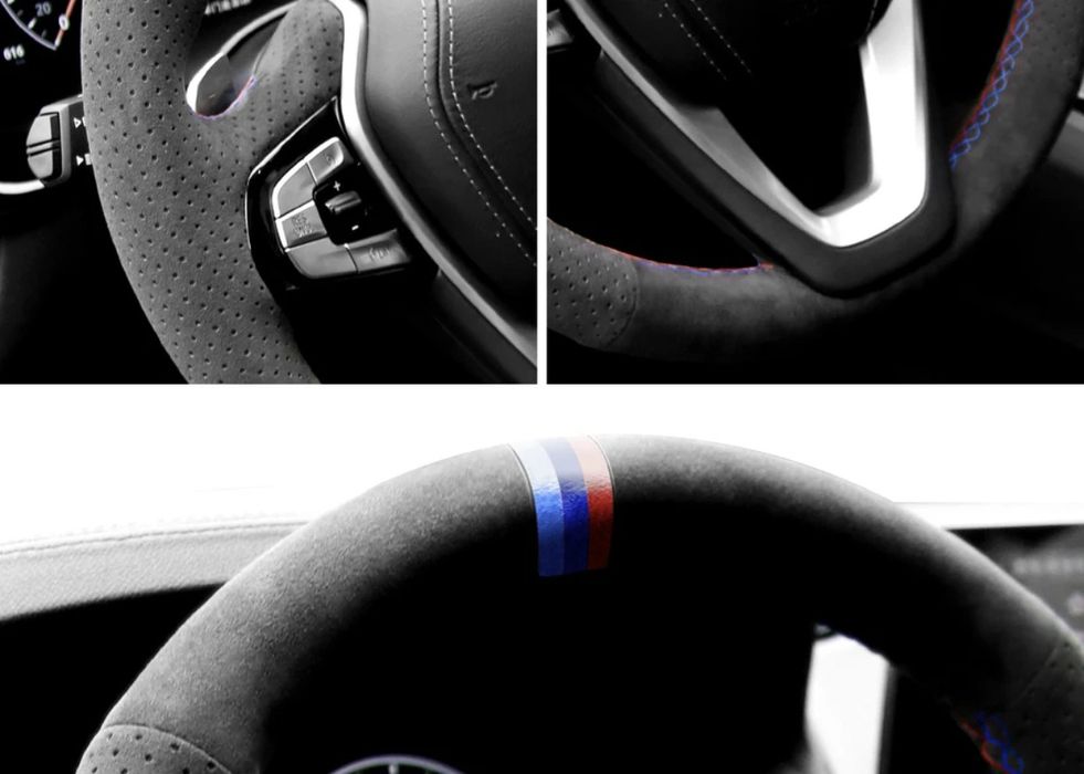 Оплётка на руль BMW G серии, алькантара