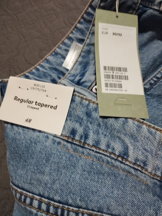 Nowe spodnie H&M Regular Tapered Cropped