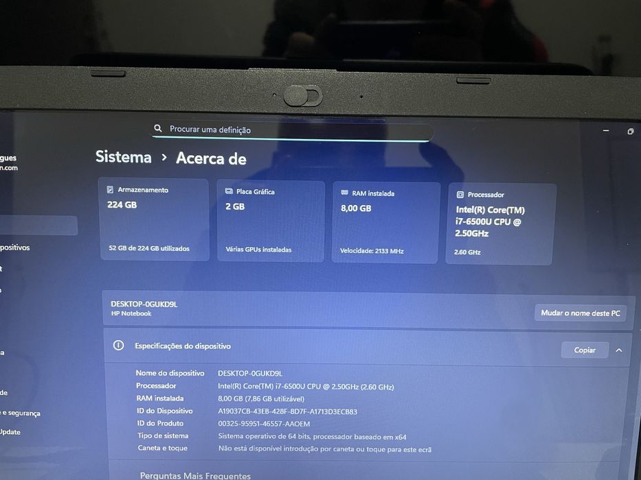 Portatil HP Pavilion 15 ** i7/8GB DDR4/SSD 240GB/Grafica 2GB **