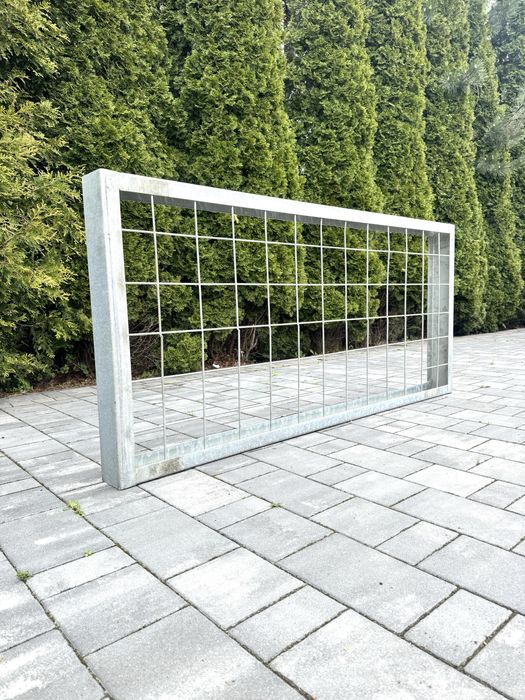 Rama stalowa ocynkowana krata panel kompostownik  196x90cm płot ogrodzenie kojec kompostownik przęsło wygrodzenie do zwierząt bydła woliera