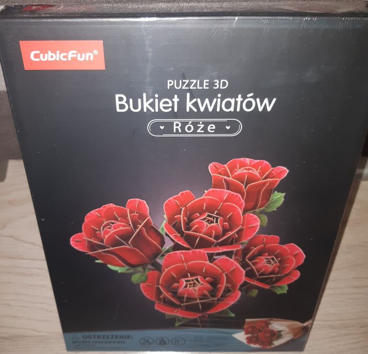 Puzzle 3D kwiaty