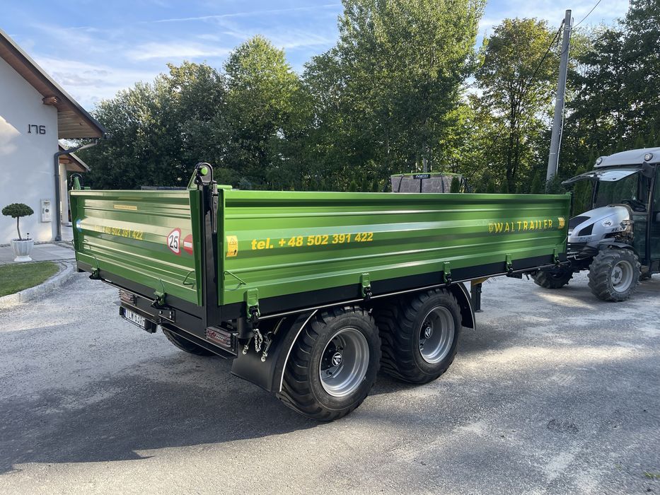 Przyczepa tandem wywrotka kiper 3 strony dostepna od reki