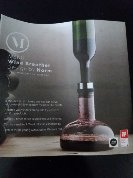 Decanter design by  NORM _novo (Prémio IF e prémio Good Design)