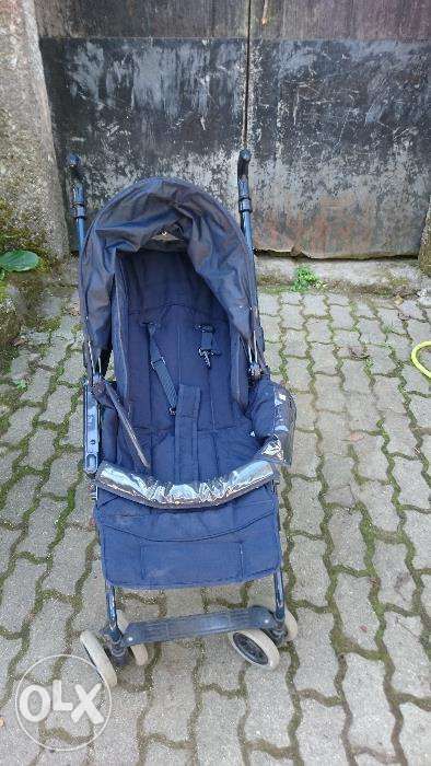 Blue Baby Stroller - Lightly Used with Accessories449117092368230401