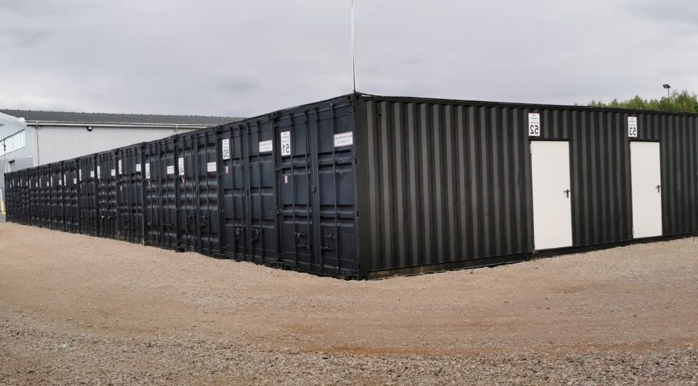 Magazyn 30m2 Łódź Alarm w każdym kontenerze ( podjazd grupy -ochrony )