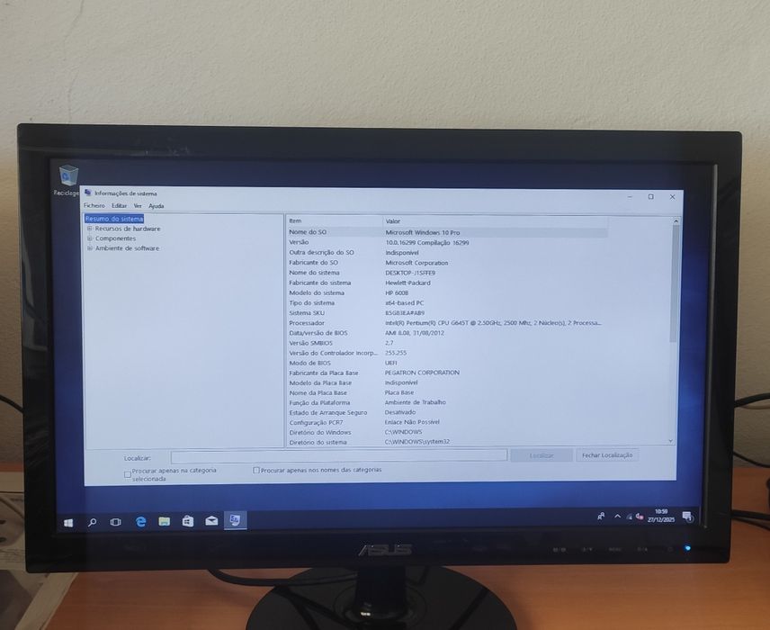 Computador de Secretária Desktop HP 600B