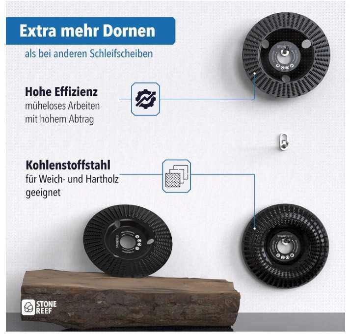Tarcza szlifierska do drewna 125mm 3 sztuki STONE REEF