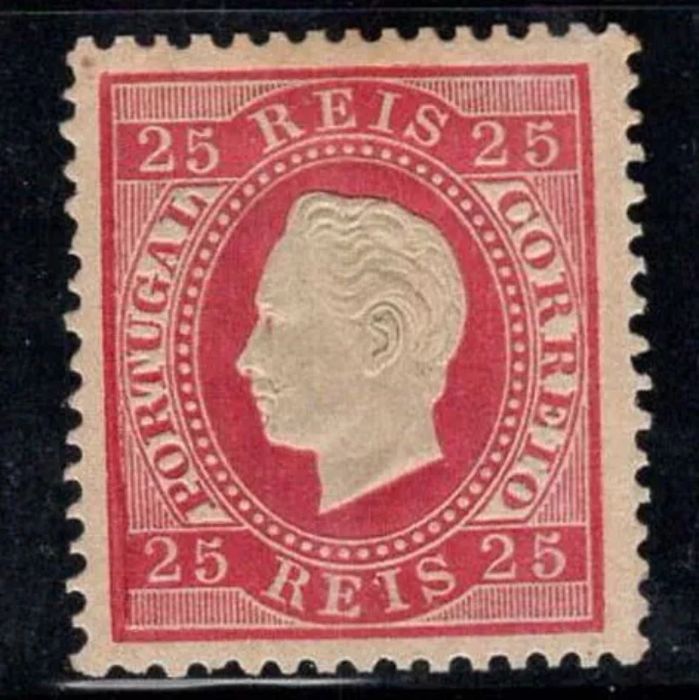 2870/1876 Selo da Série de D° Luís I Fita Direita MLH *