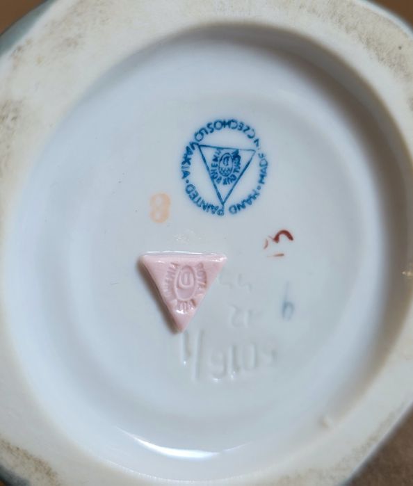 Wazon, amfora porcelanowa - Royal Dux, Czechosłowacja