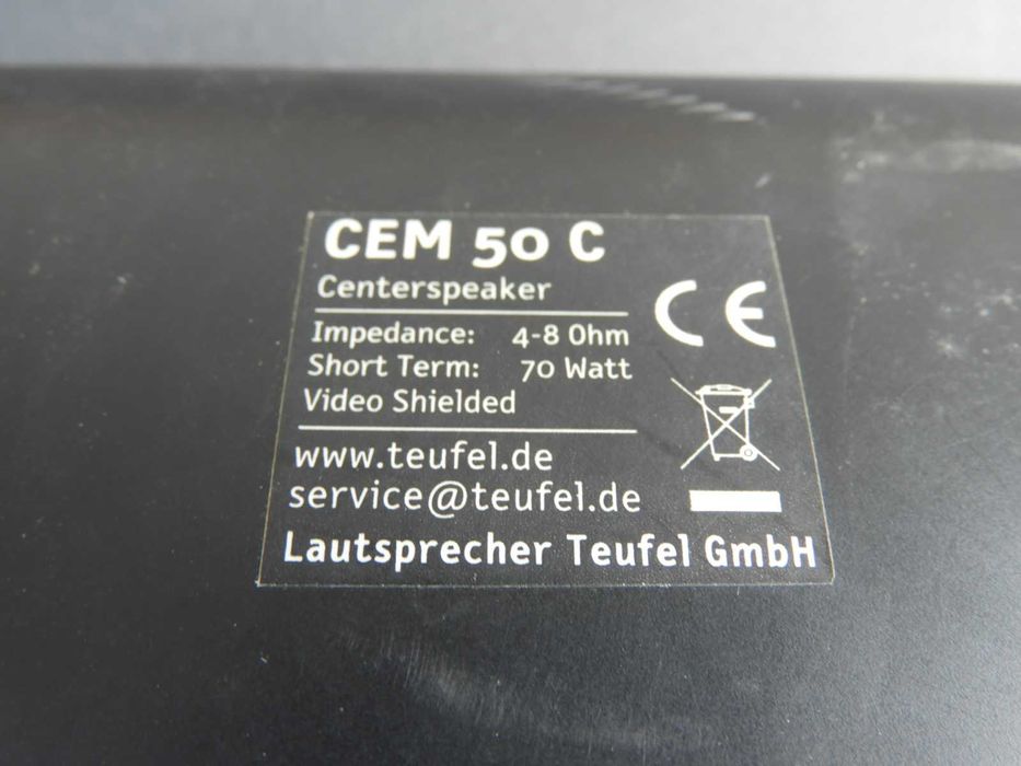Kolumna Centralna Teufel CEM 50 C część kina domowego .