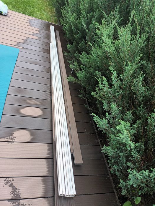 Legary alumiowe 3 sztuki 50x39 długość 4m,4m, 2.8m przeznaczenie konstrukcja tarasu