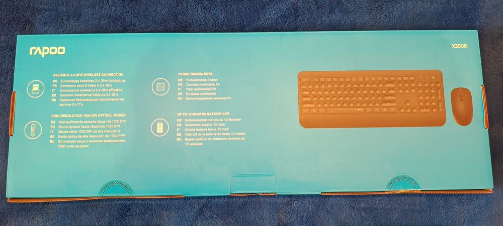 Nowy, nieotwierany zestaw klawiatura + mysz bezprzewodowa RAPOO X3500