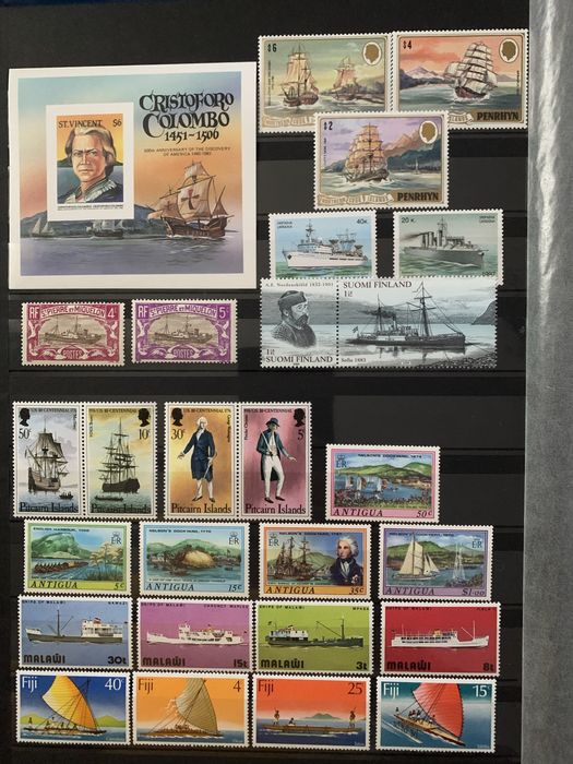 Почтовые марки Флот корабли !
