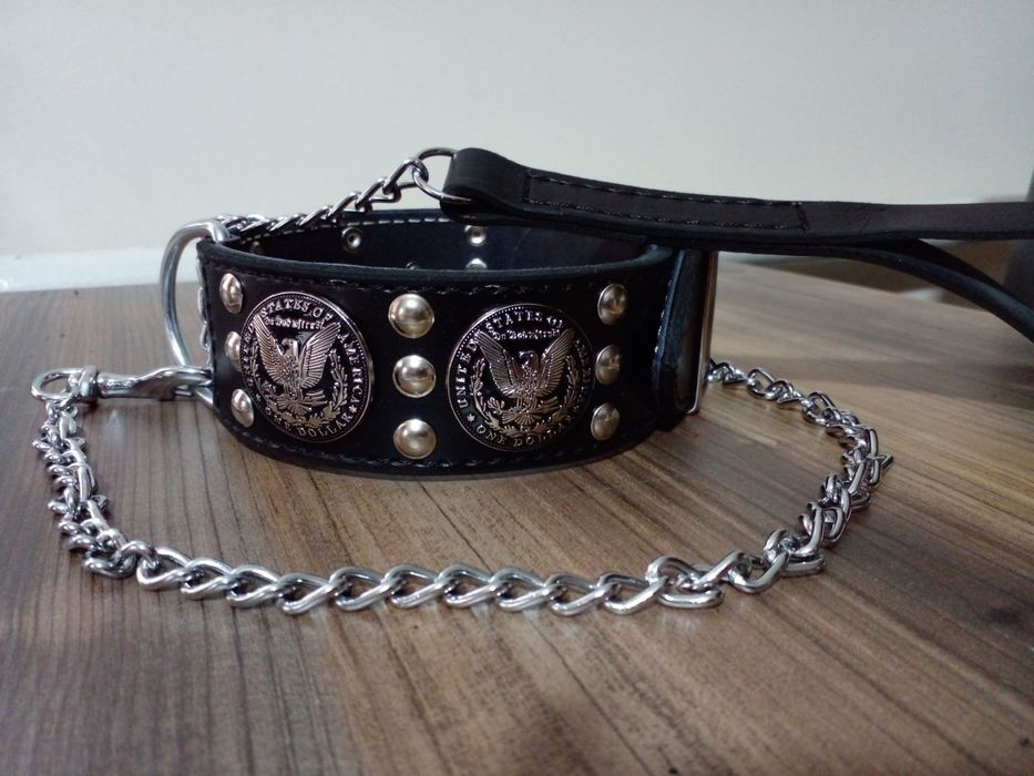 Ошийник  для собак, натуральна шкіра.