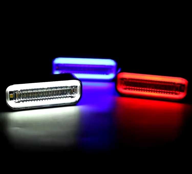 Par piscas dinâmicos LED com luz de presença oval