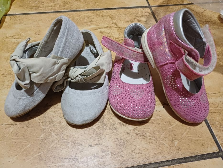 Pantofelki balerinki r.22 Zara i Nelly blu