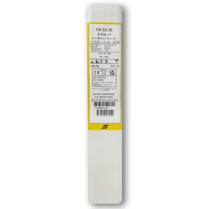 Продам електроди нержавіючі упаковкою 4.1 кг/1кг Esab 316 д. 3.2 мм