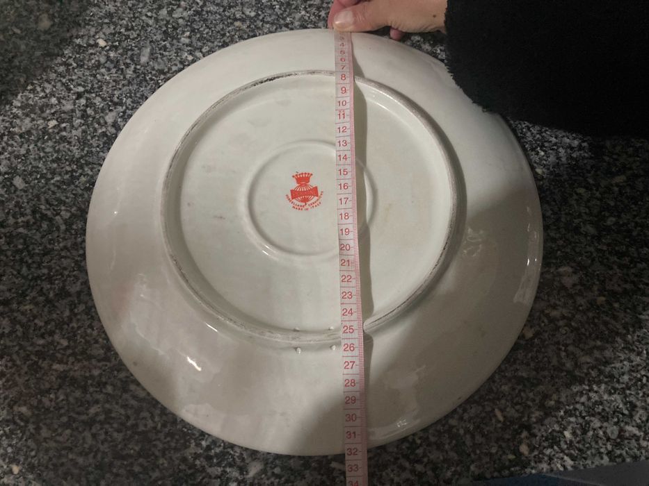Prato decorativo com 32cm - Porcelana Italiana - Florentine