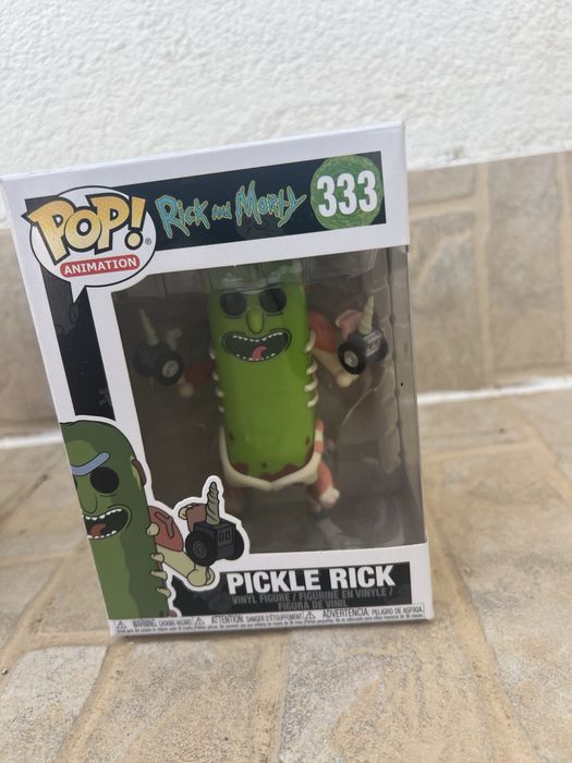 Funko Pop Thanos, Pickle Rick e Leonidas – Figuras Originais com Caixa