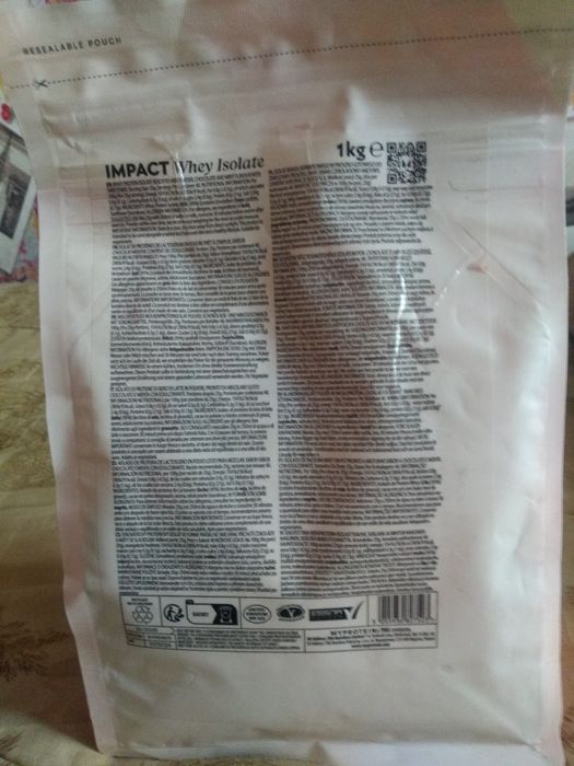 Продам Myprotein Impact Whey Isolate 1кг  Вкус chocolate