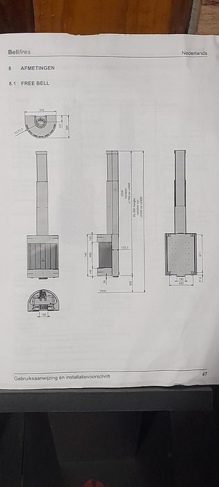 газовмй камін Bellfires (модель Free Bell)