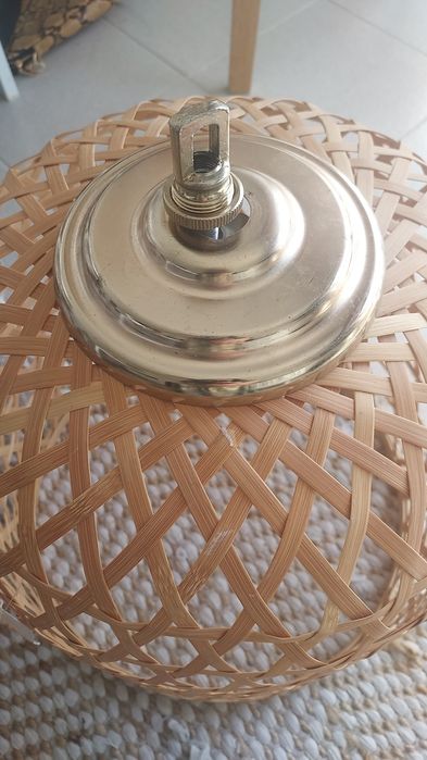 Candeeiro/Abajur em Bambu