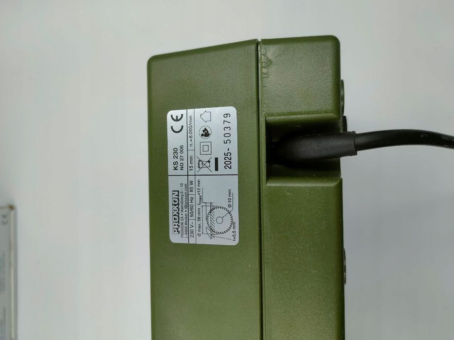 Piła tarczowa stołowa Proxxon 27006 Micromot KS 230 85W, Ø58 mm
