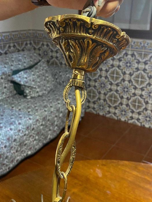 Candeeiro de teto em Cristal (1)64861623131266122