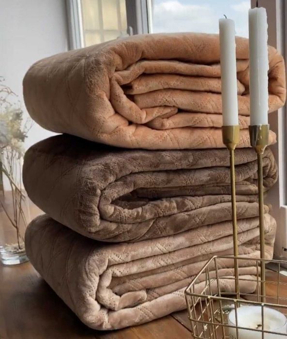 Новинка ТЕП Покривало Велюр на кровать диван