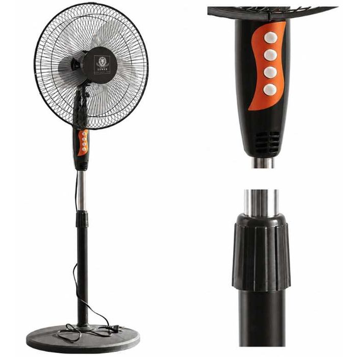 Wentylator Stojący Wiatrak Podłogowy Cichy Mocny 50w Regulowany Duży 40cm