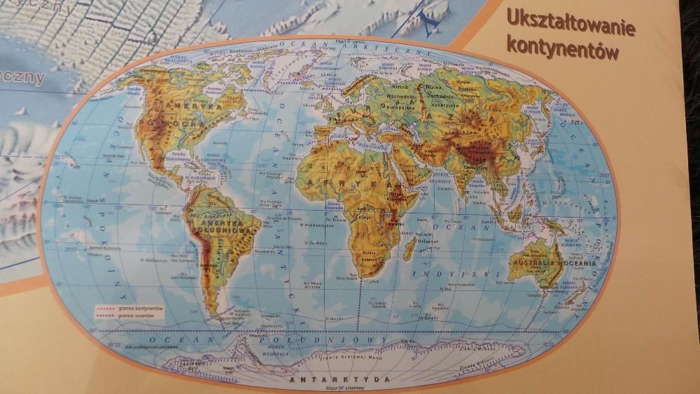 POLSKA NIEZWYKŁA, ŚWIAT niezwykły Mapa Ścienna dla DZIECI 7-14l DEMART